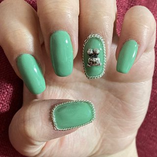 緑色のネイルデザイン ネイルブック