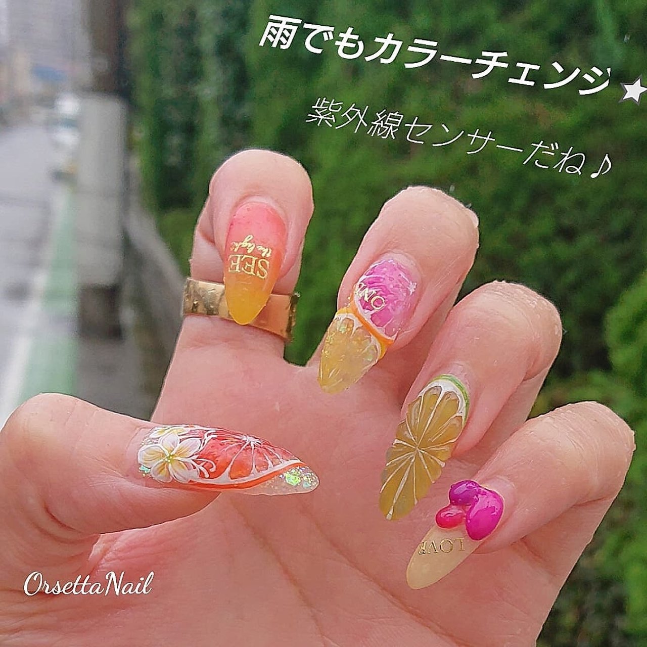 夏 パーティー デート 女子会 ハンド Aya Orsettaのネイルデザイン No ネイルブック
