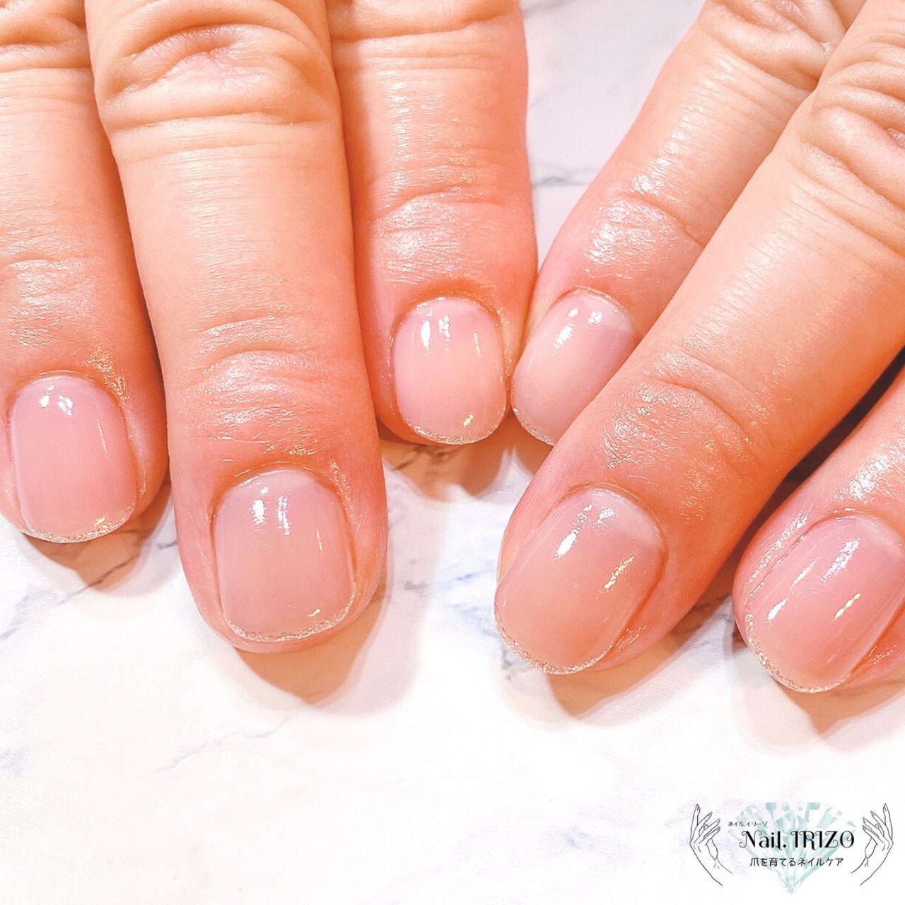 オールシーズン ハンド シンプル ラメ ワンカラー Nail Irizoのネイルデザイン No ネイルブック