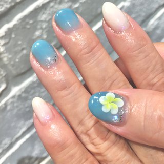 プルメリアのネイルデザイン ネイルブック