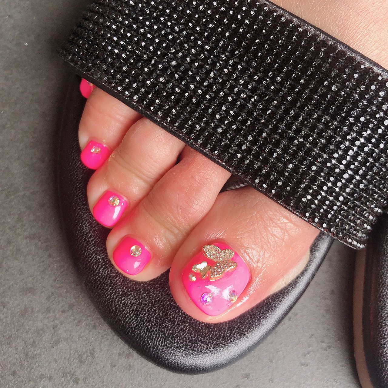 夏 リゾート 女子会 フット ビジュー Kupulau Nail Haruのネイルデザイン No ネイルブック