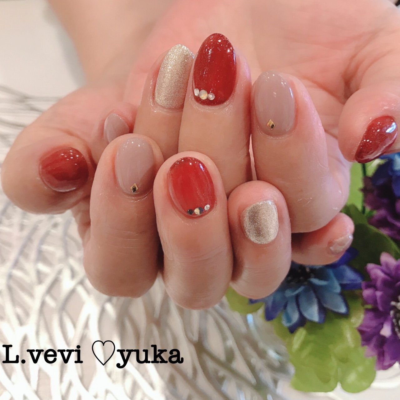 秋 ジェル お客様 Yukaのネイルデザイン No ネイルブック