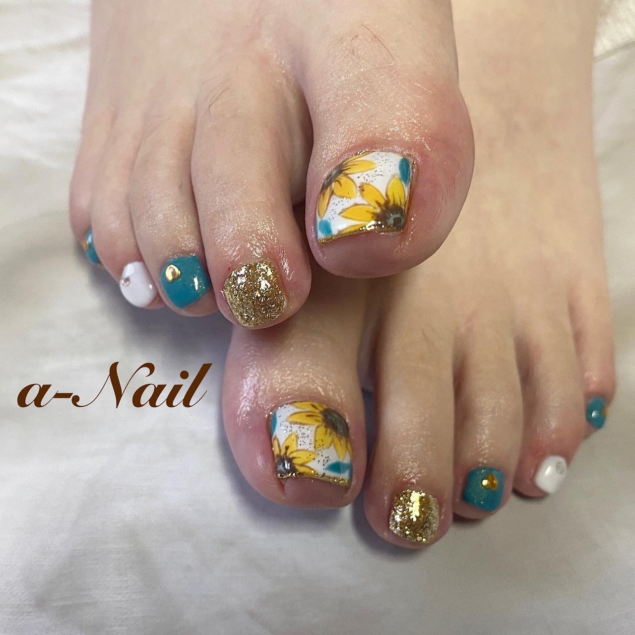 夏 リゾート 浴衣 デート フット A Nailのネイルデザイン No ネイルブック