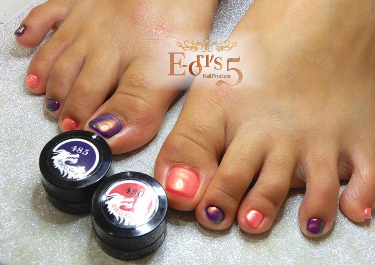 夏 海 リゾート 浴衣 フット E 5 N Pのネイルデザイン No ネイルブック