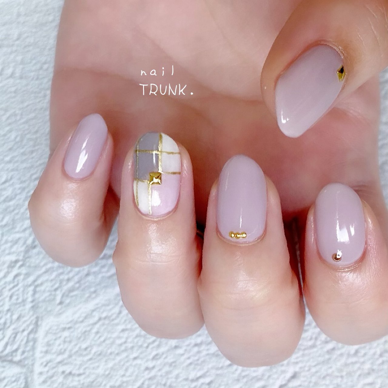 オールシーズン ハンド シンプル ワンカラー ブロック Nail Trunkのネイルデザイン No ネイルブック