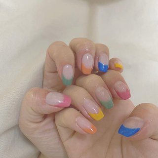 21年 新着順 ピンク 水色 セルフネイルのネイルデザイン ネイルブック