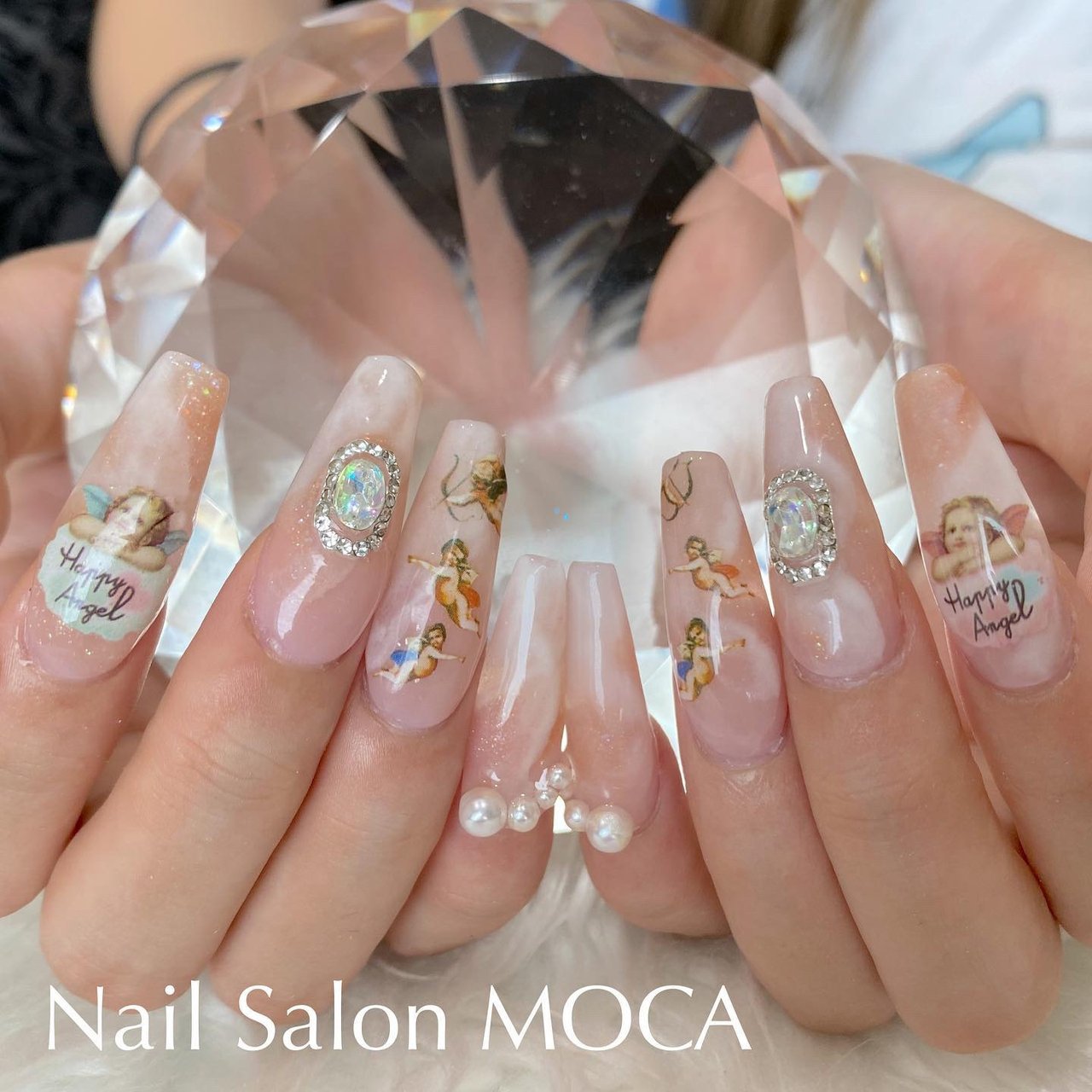 オールシーズン 成人式 ブライダル パーティー ハンド Nail Salon Mocaのネイルデザイン No ネイルブック