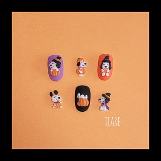 ハロウィン スヌーピーネイルのネイルデザイン ネイルブック