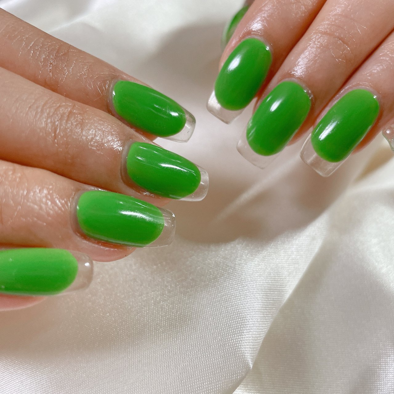 夏 オールシーズン オフィス デート ハンド パラジェル登録店 自爪に優しいmogu Nailのネイルデザイン No ネイルブック