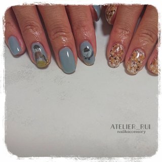 絵画風ネイルのネイルデザイン ネイルブック