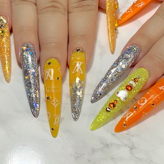 ロングスカルプのネイルデザイン ネイルブック