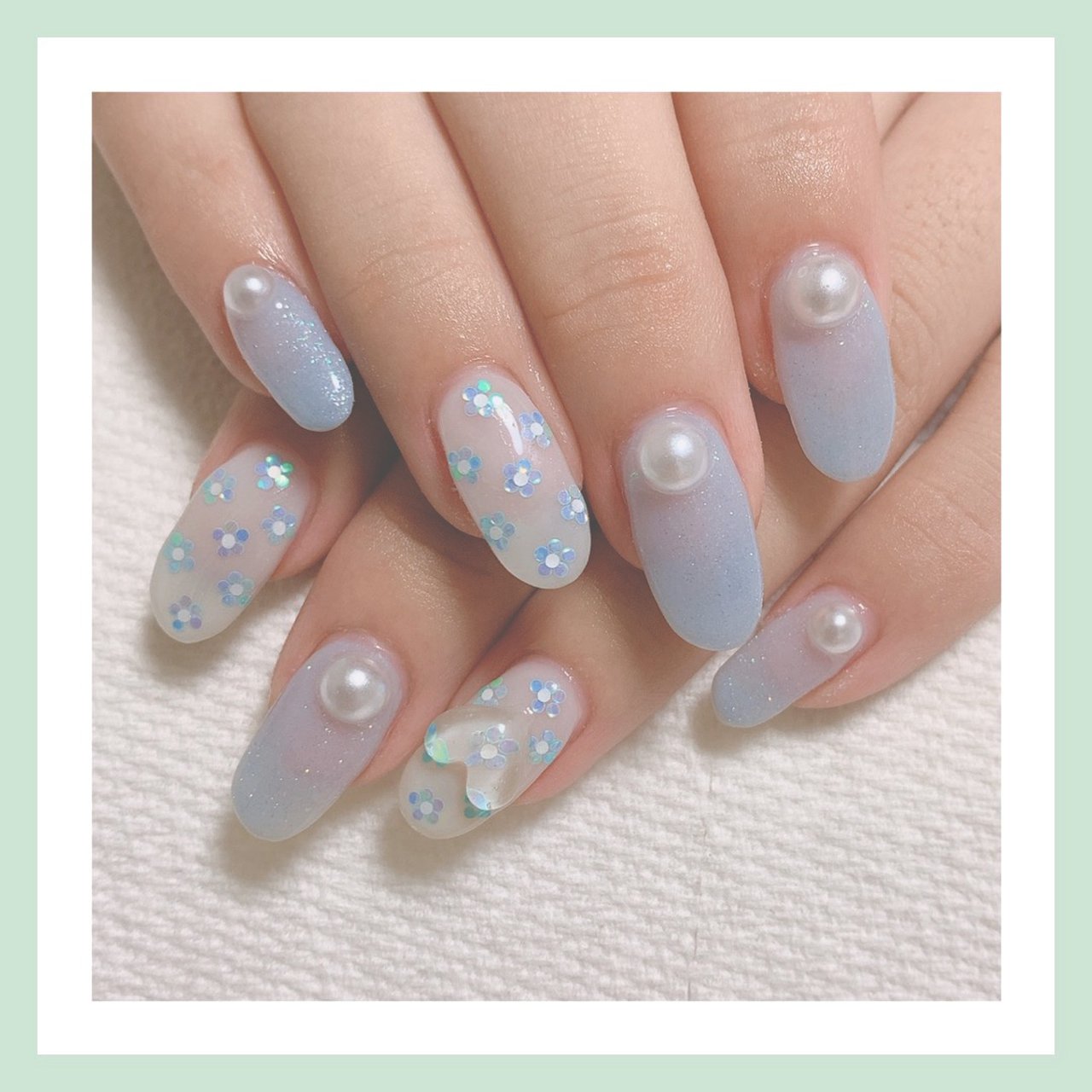 夏 オールシーズン デート 女子会 ハンド Grateful Nails あっちゃんこのネイルデザイン No ネイルブック