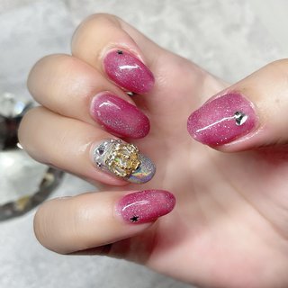 おすすめ順 海ネイル ビーチ 赤とピンクのネイルデザイン ネイルブック