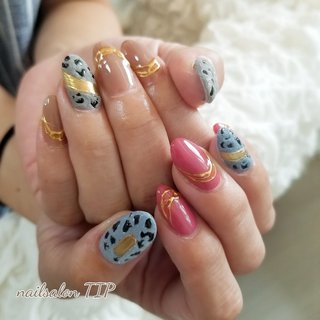 フィルイン1層残しのネイルデザイン ネイルブック