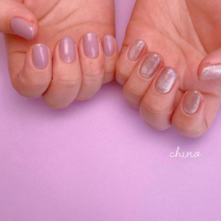 モーブカラーのネイルデザイン ネイルブック