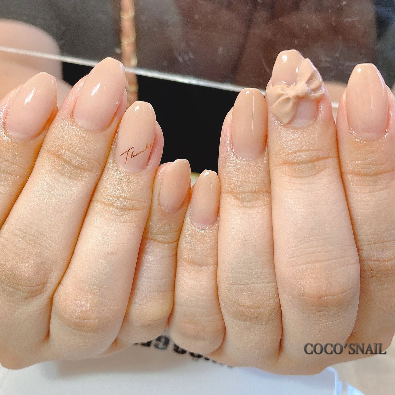 オールシーズン ハンド シンプル グラデーション リボン Coco S Nailのネイルデザイン No ネイルブック