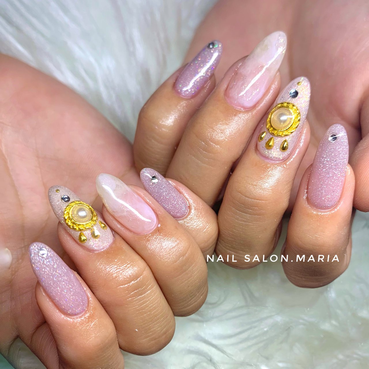 春 夏 秋 冬 ラメ Nail Salon Mariaのネイルデザイン No ネイルブック