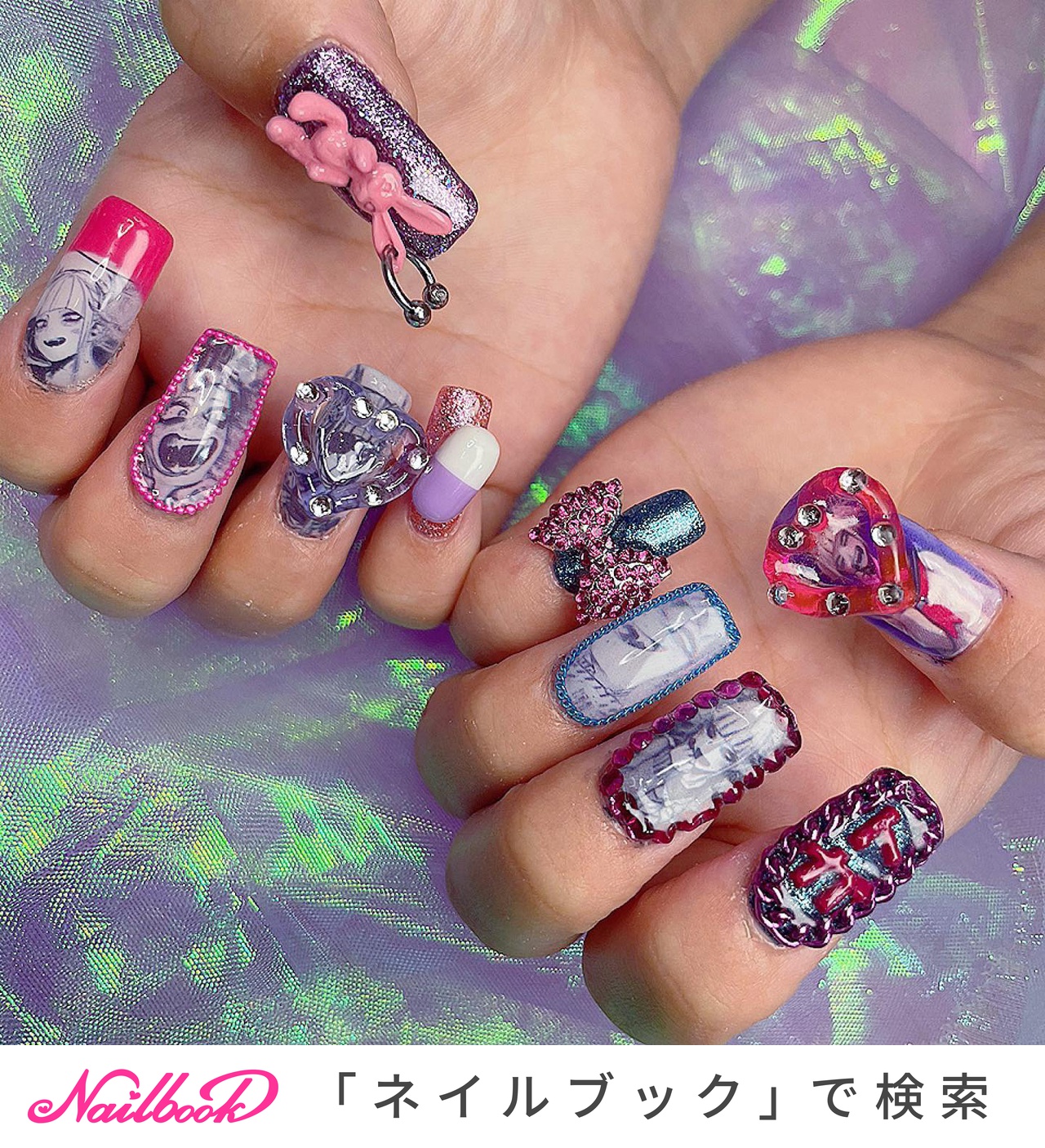 ハンド/痛ネイル/キャラクター/チェーン/デコ - あいりのネイル