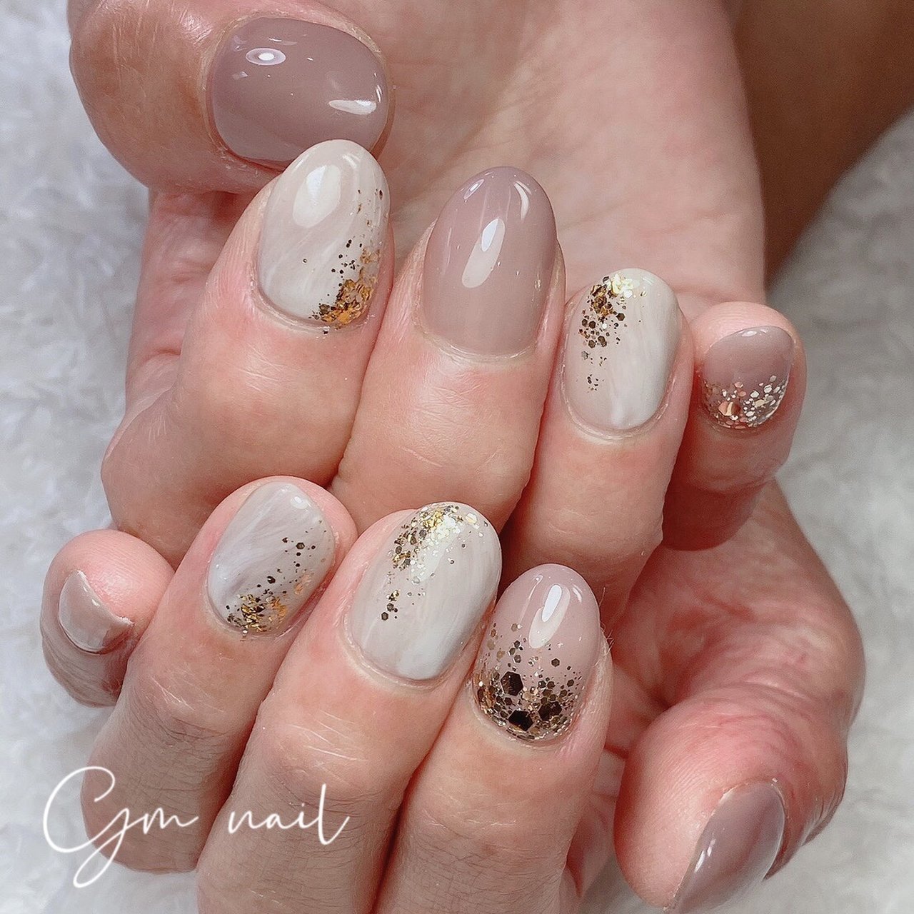 秋 冬 オールシーズン ブライダル ハンド Gm Nailのネイルデザイン No ネイルブック