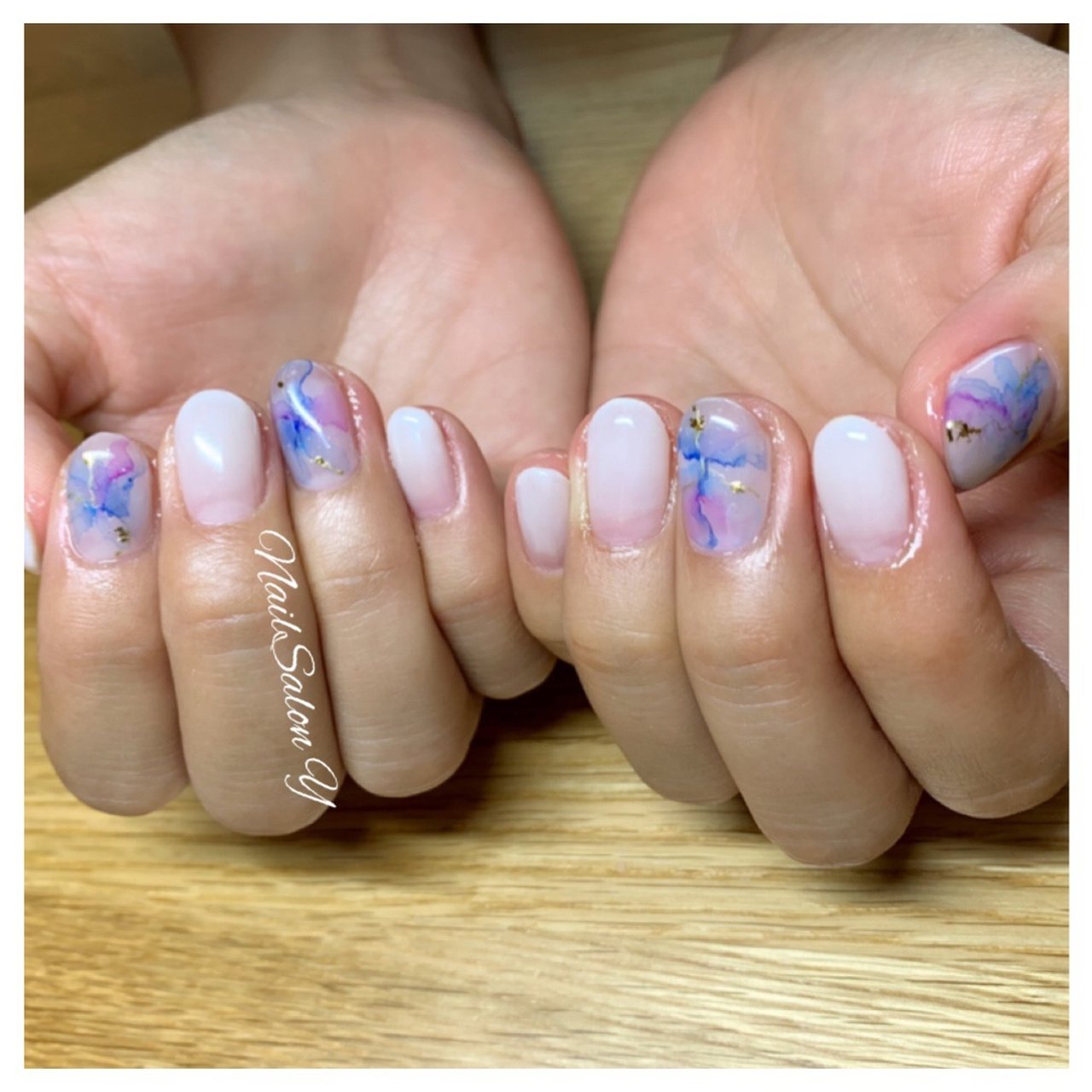 夏 海 オフィス ハンド シンプル Nailsalon Yのネイルデザイン No ネイルブック