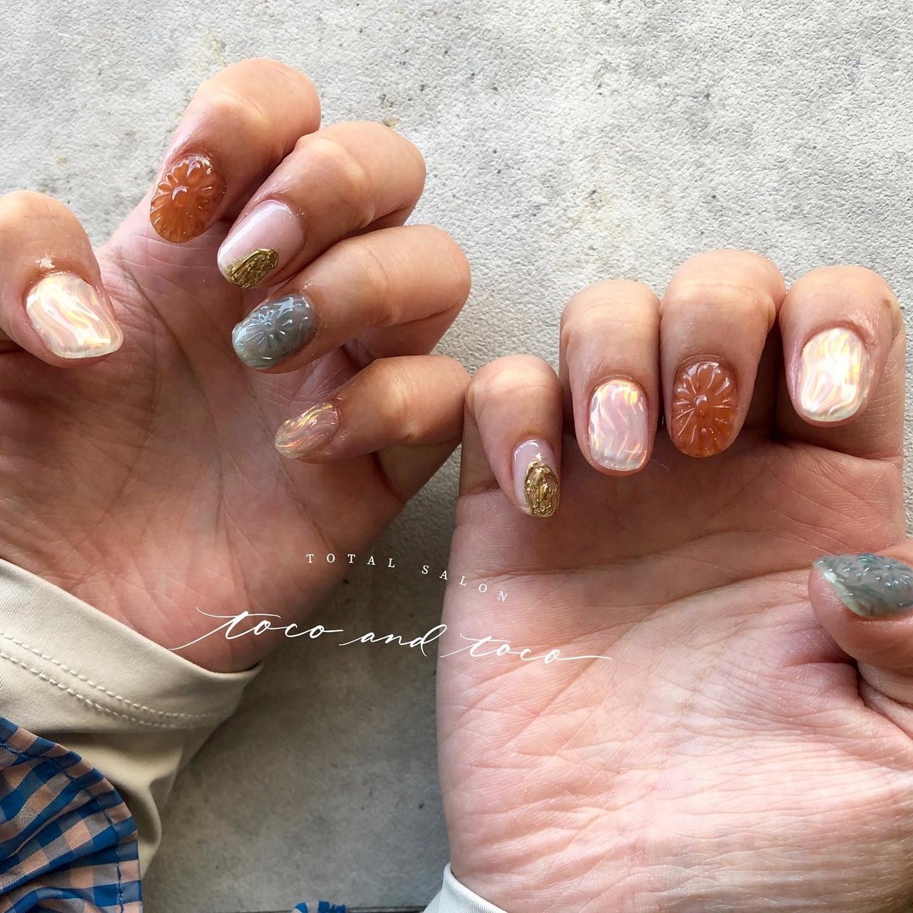 オールシーズン ワンカラー アンティーク 水滴 ニュアンス Tocoandtocoのネイルデザイン No ネイルブック