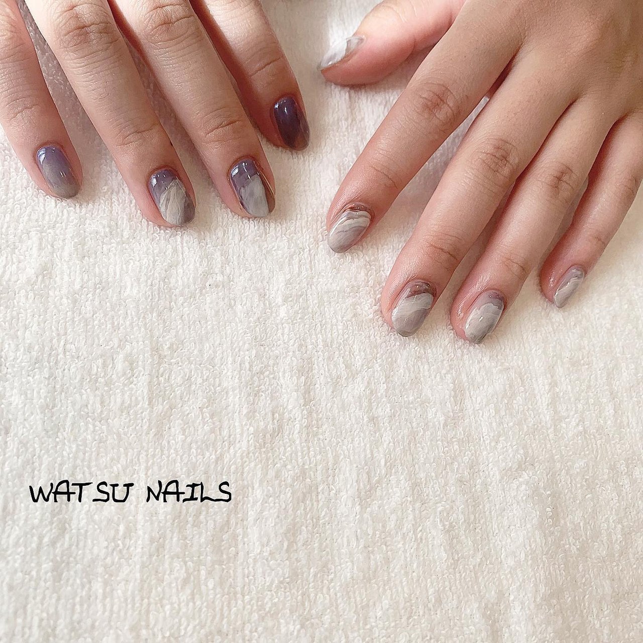 秋 オールシーズン ハンド 3d ニュアンス Watsunailsのネイルデザイン No ネイルブック