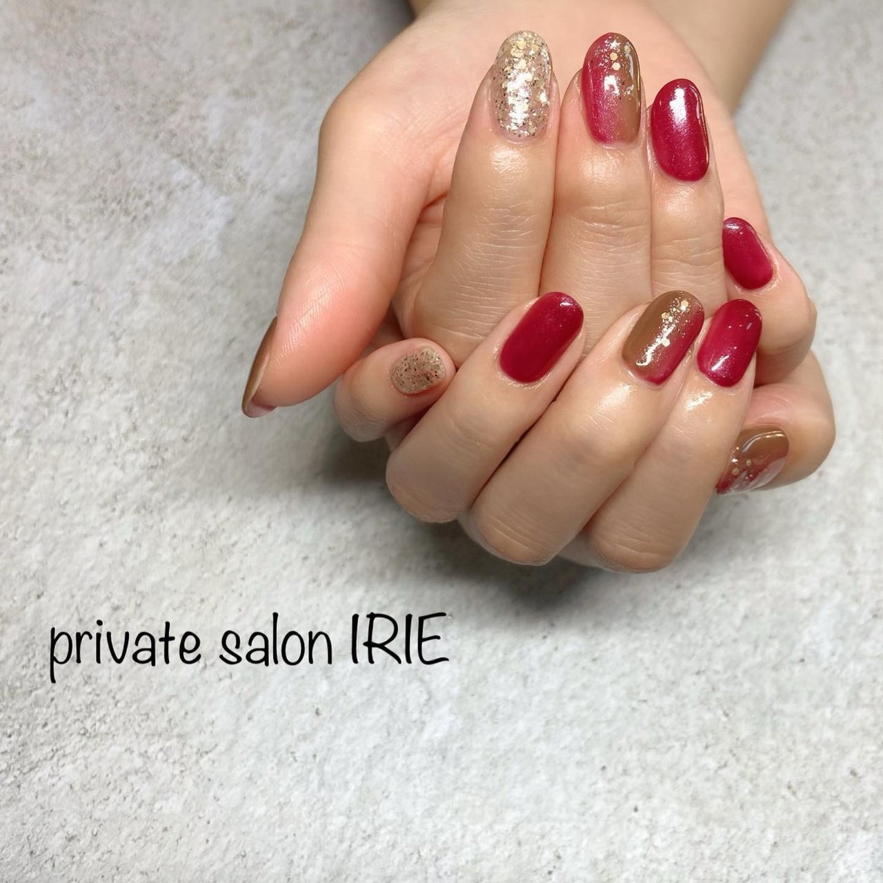 秋 ブライダル パーティー 女子会 ハンド Private Salon Irieのネイルデザイン No ネイルブック