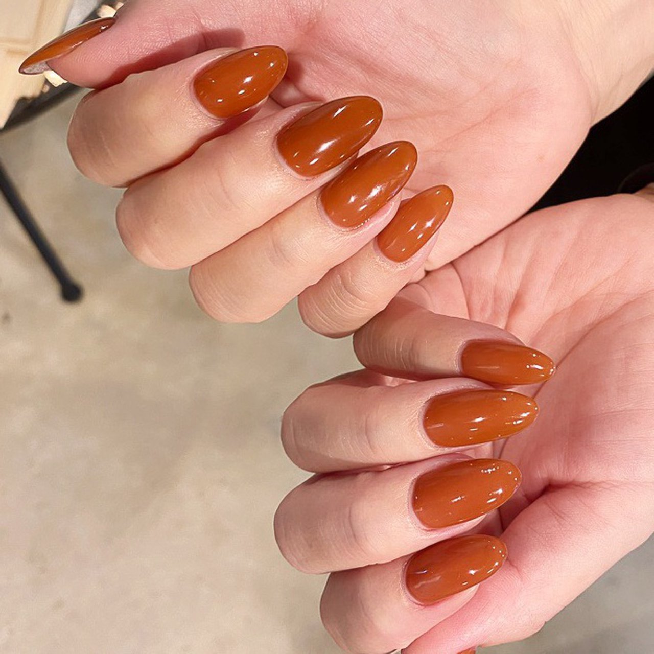 秋 オールシーズン ハンド シンプル ワンカラー Mami Private Nail Salon Fika のネイル デザイン No ネイルブック