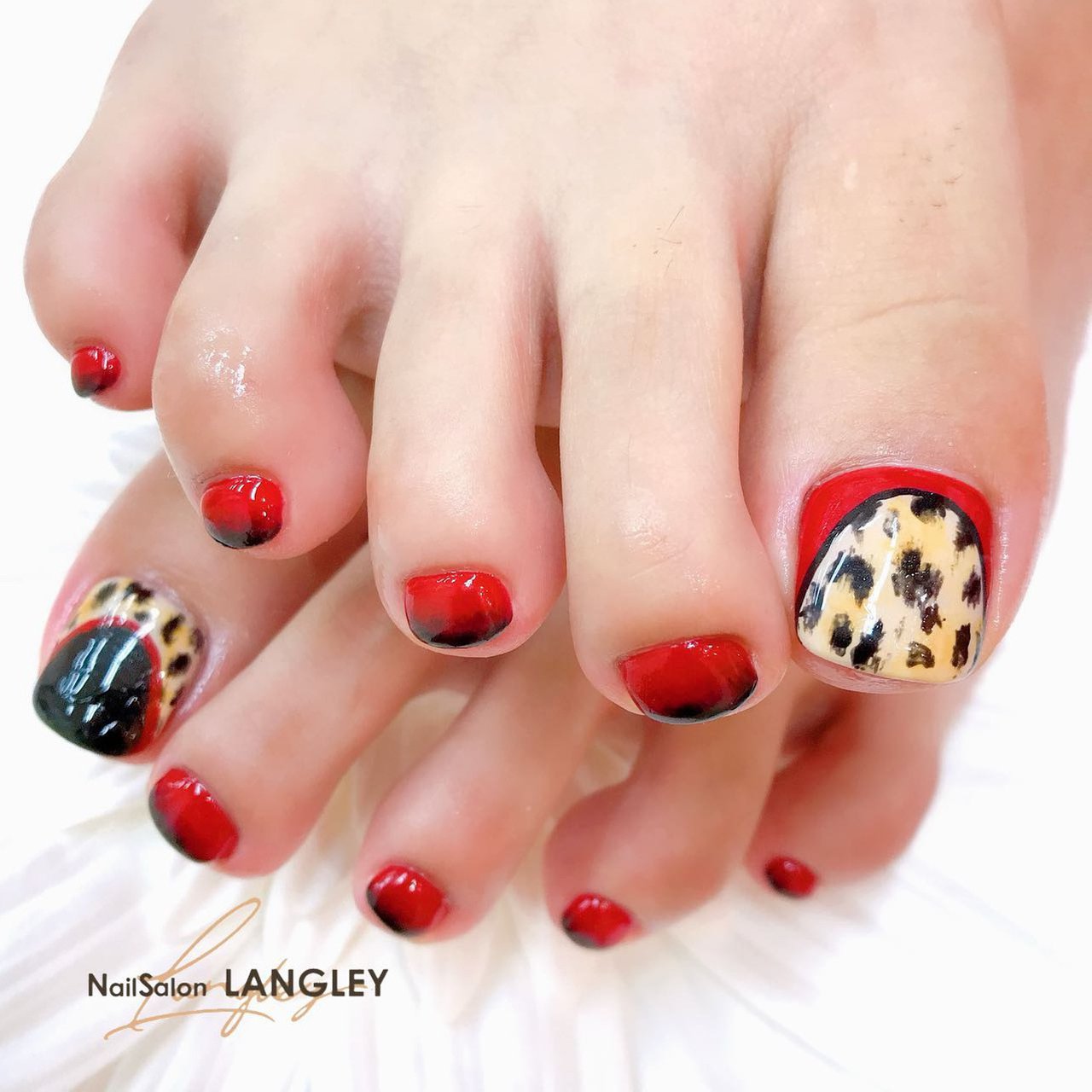 秋 旅行 ライブ パーティー フット Nailsalon Langleyのネイルデザイン No ネイルブック