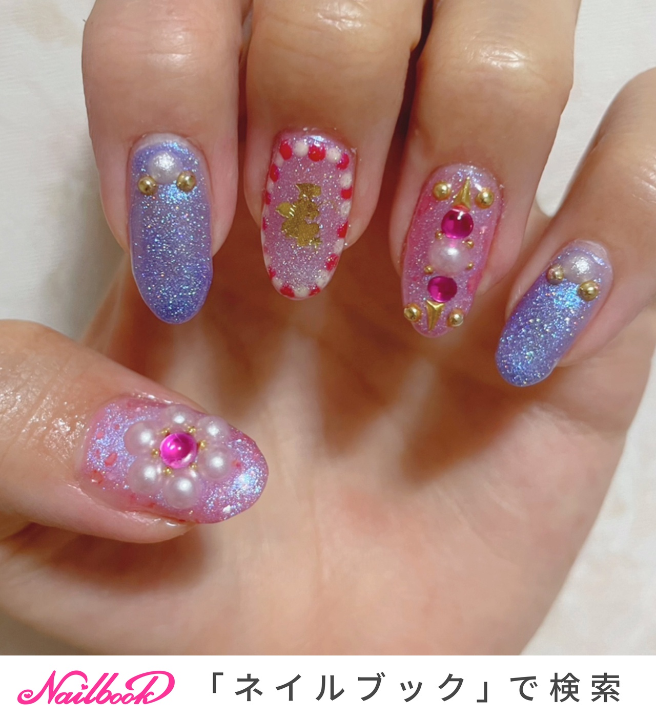 ミニーちゃんのネイルデザイン ネイルブック