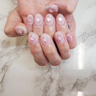 チーク ショートのネイルデザイン ネイルブック