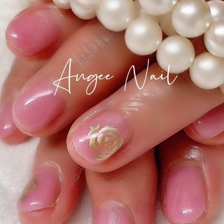 春 薔薇のネイルデザイン ネイルブック