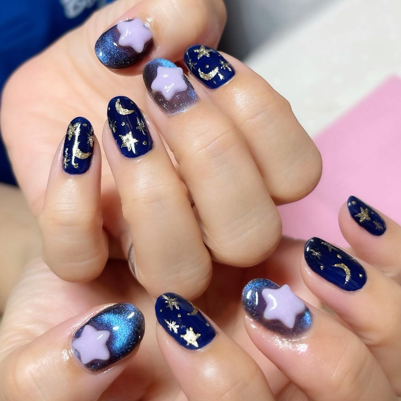 秋 ハンド ワンカラー 星 マグネット Nail Room Souvenirのネイルデザイン No ネイルブック