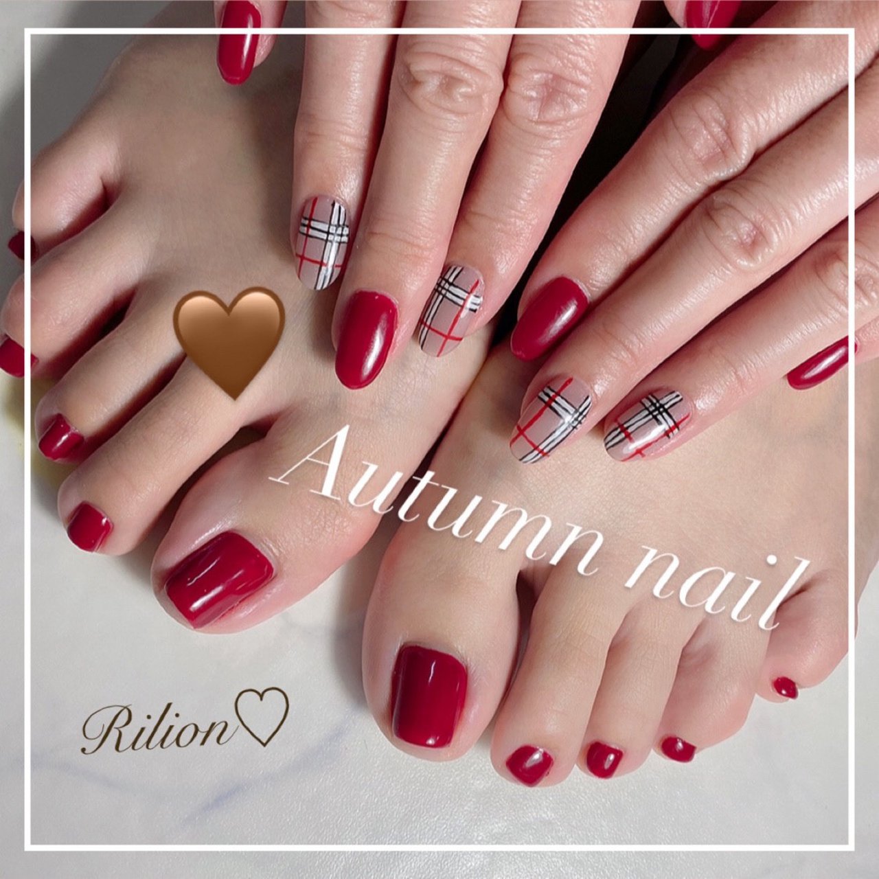 秋 冬 バレンタイン ハンド シンプル Nail Salon Ri Lion のネイルデザイン No ネイルブック