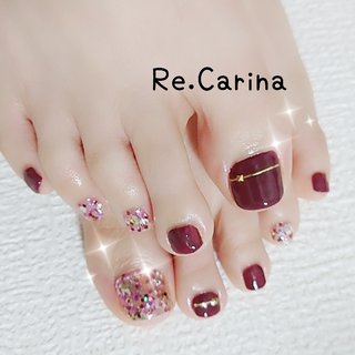 21年 新着順 秋 あずき色のネイルデザイン ネイルブック