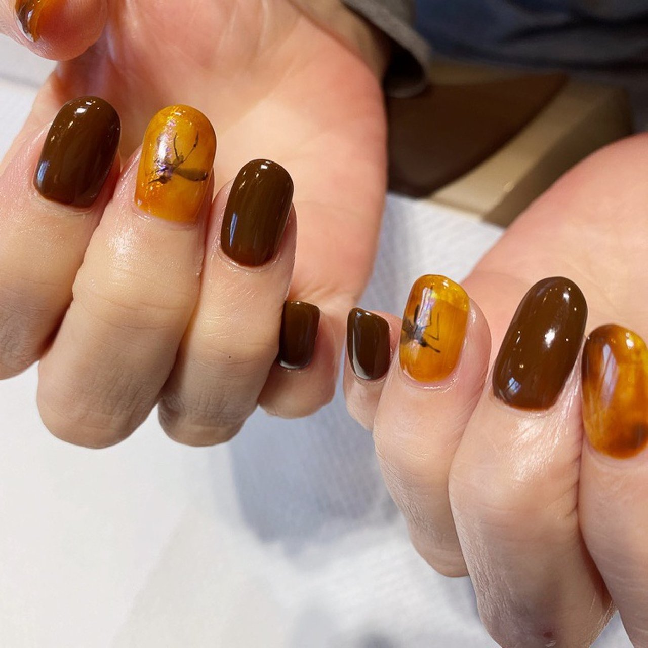 秋 冬 ハンド シンプル ワンカラー Mami Nail Salon Fika のネイルデザイン No ネイルブック