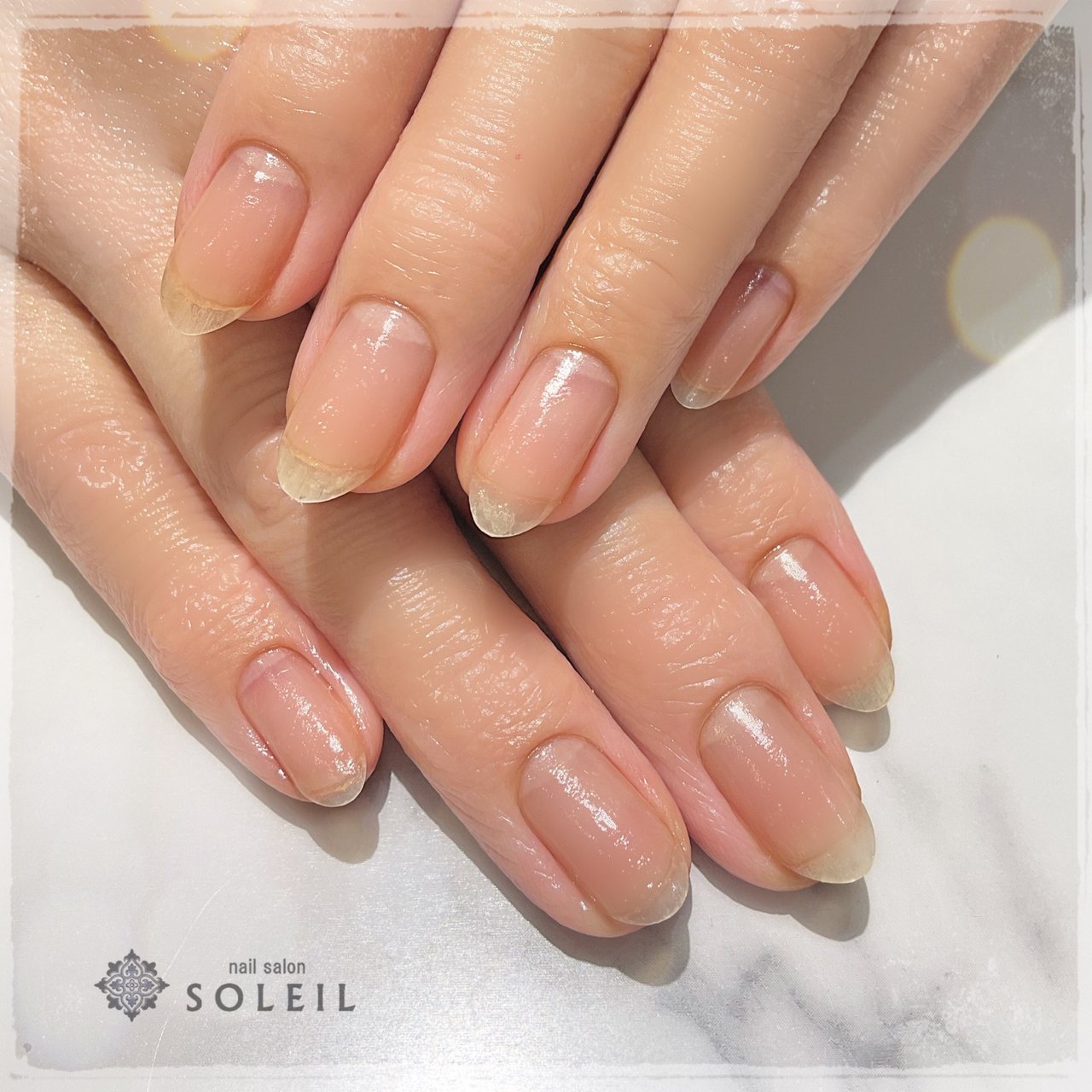 ハンド ミディアム クリア マニキュア お客様 Nail Salon Soleil ネイルサロン ソレイユ のネイル デザイン No ネイルブック