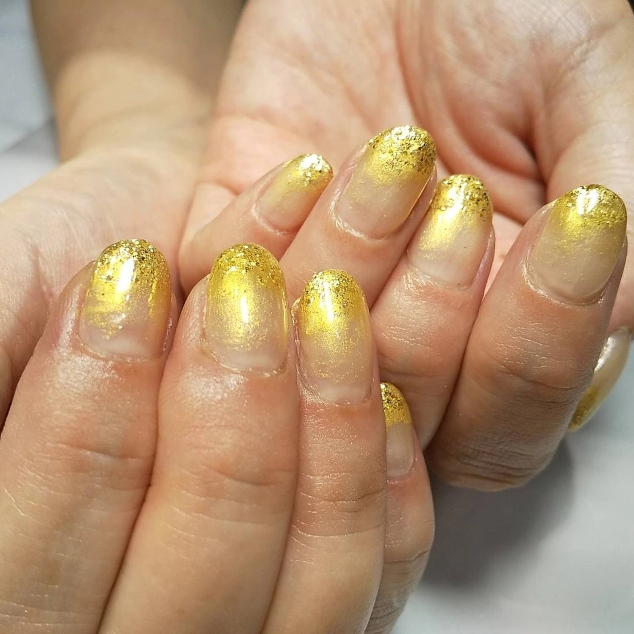 夏 秋 グラデーション ラメ ゴールド S Nailのネイルデザイン No ネイルブック