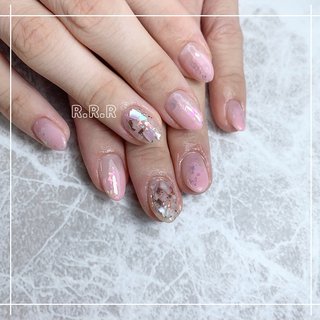 ホログラム ピンク 派手ネイルのネイルデザイン ネイルブック