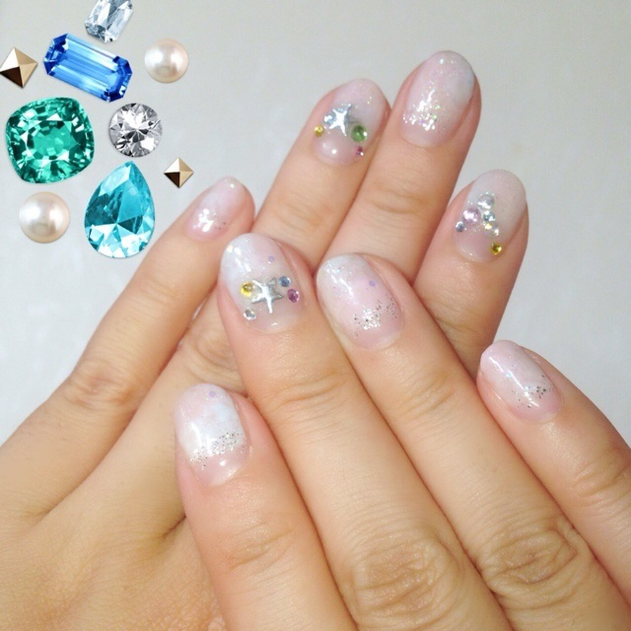 デート ハンド パステル ジェルネイル セルフネイル Chikachuuuのネイルデザイン No ネイルブック