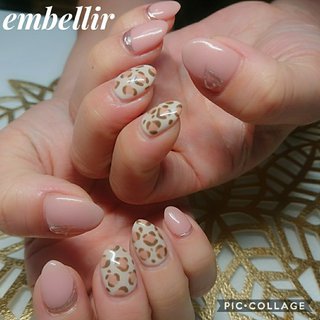 可愛いヒョウ柄のネイルデザイン ネイルブック