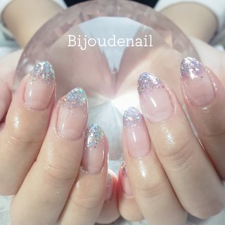 ピンクラメネイルのネイルデザイン ネイルブック