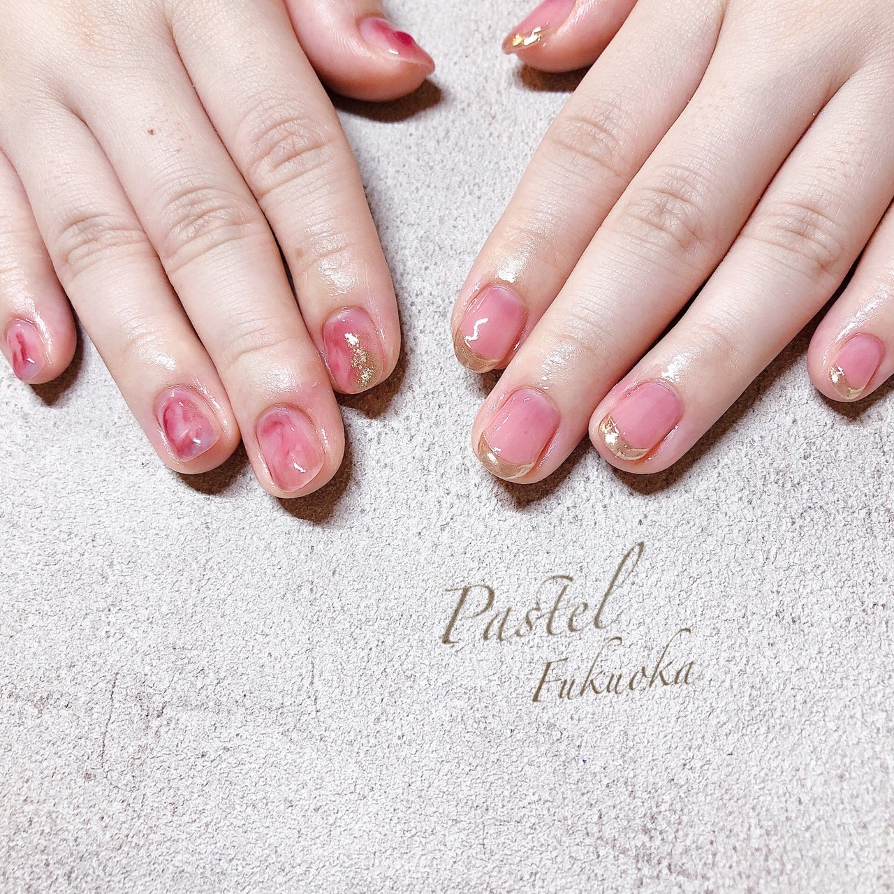 オールシーズン ハンド シンプル グラデーション ミディアム Nailsalonpastelのネイルデザイン No ネイルブック