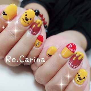 プーさんネイルのネイルデザイン ネイルブック