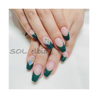 #マツex#まつ毛エクステ#solelbio#sol#elbio山梨#甲府#山梨マツエクサロン#山梨ネイルサロン#山梨眉毛エクステ#ネイルサロン#まつ毛エクステサロン#マツエクデザイン#マツパー#アイラッシュカール#おしゃれさんと繋がりたい#nail#ネイル#ジェルネイル#ネイルデザイン#定額ネイル#💅#おすすめネイル#ホットペッパーから予約出来ます#ホットペッパービューティー#フレンチネイル#緑ネイル#バーチャルフレンチ #オールシーズン #ハンド #フレンチ #ビジュー #ロング #ベージュ #グリーン #ジェルネイル #お客様 #SOL elbio #ネイルブック