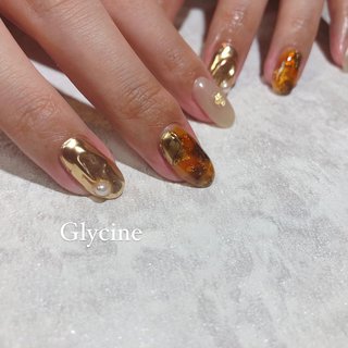 茶色ネイルのネイルデザイン ネイルブック