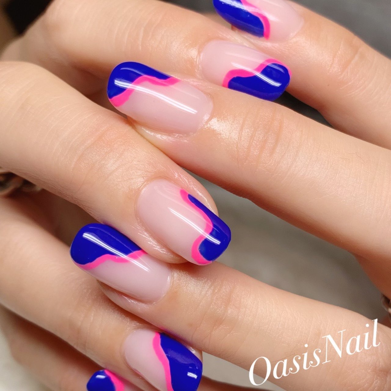 オールシーズン パーティー 女子会 ハンド ニュアンス Oasis Nailのネイルデザイン No ネイルブック