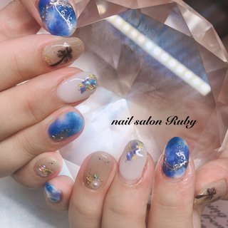 21年 新着順 トロピカル ヤシの木のネイルデザイン ネイルブック