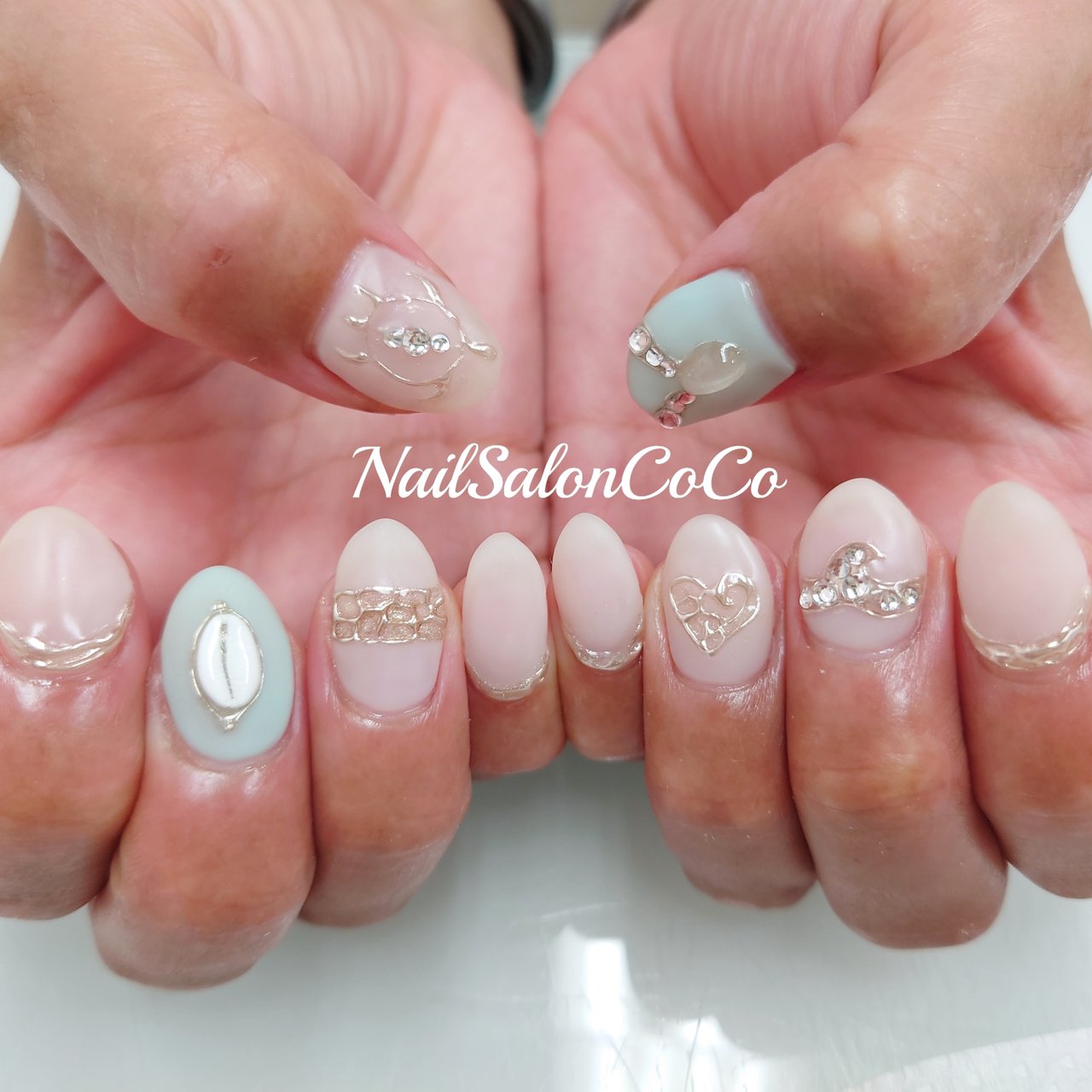 夏 ホワイト Nailsaloncocoのネイルデザイン No ネイルブック