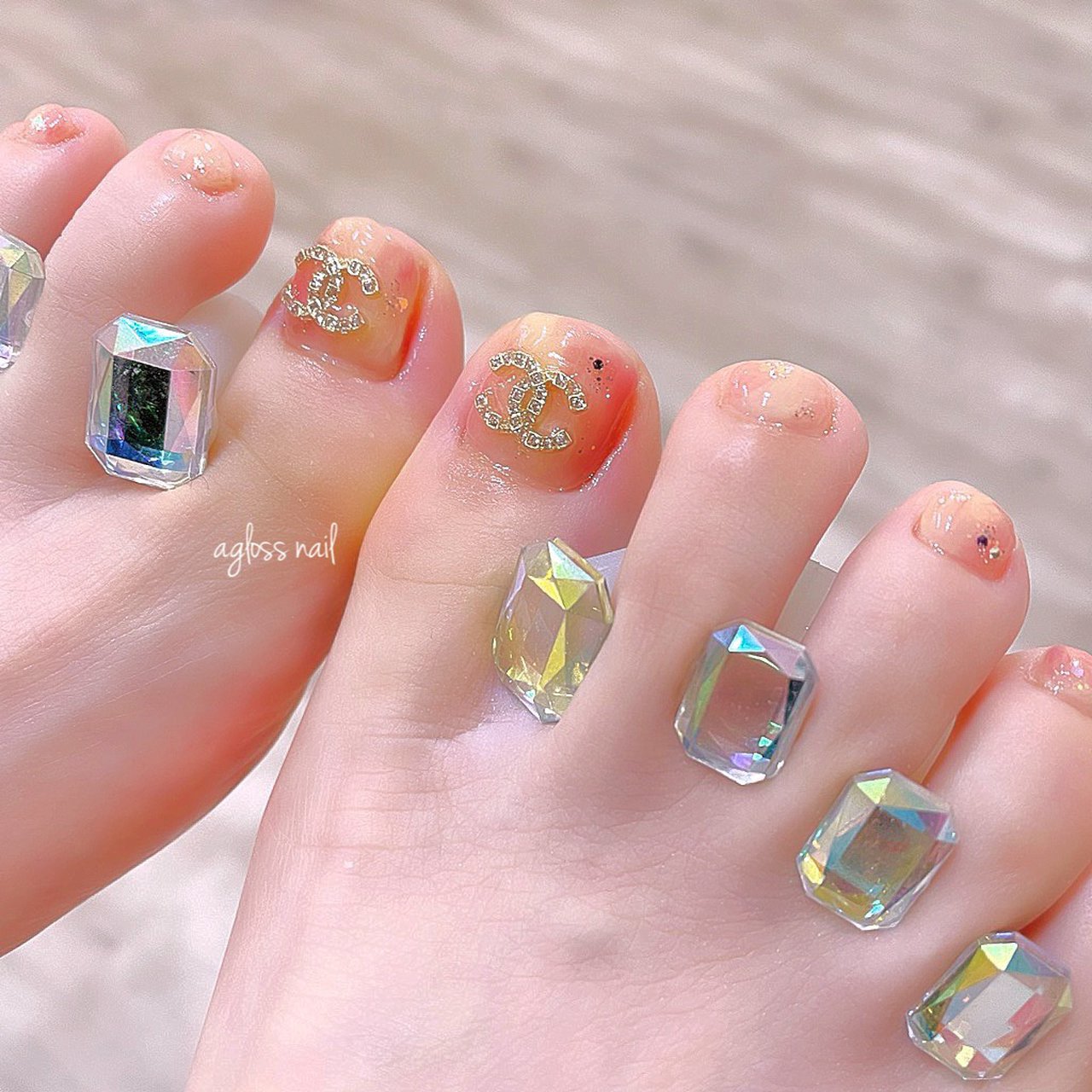 春 夏 秋 冬 フット Agloss Nailのネイルデザイン No ネイルブック